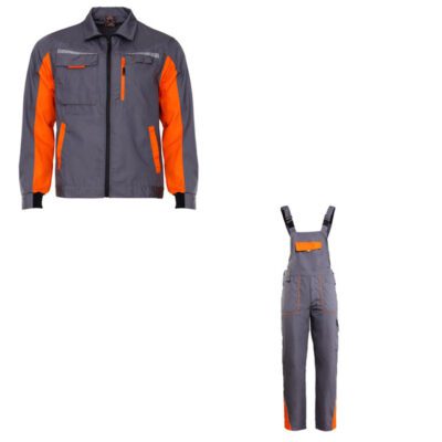 работен полугащеризон с яке мод.2105 7 2105 rabkomplekt sivo s oranzhevo prizma