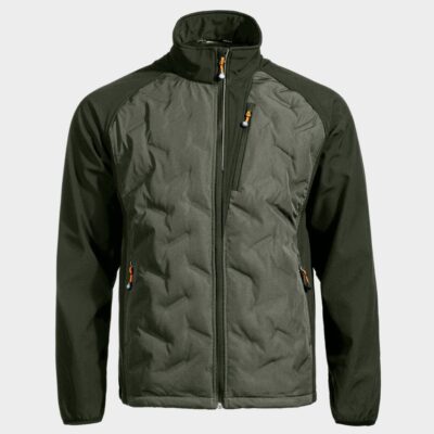 мъжко яке с вталена кройка мод.0300 20 0300 yake figuri ot softshel masleno zeleno 1