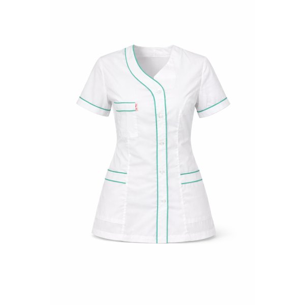 0832 туника с изв.бие бяло с резида