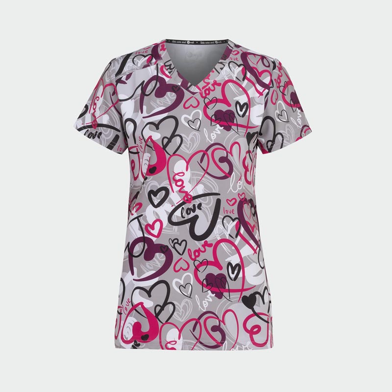 6008 сърца на сива основа 1