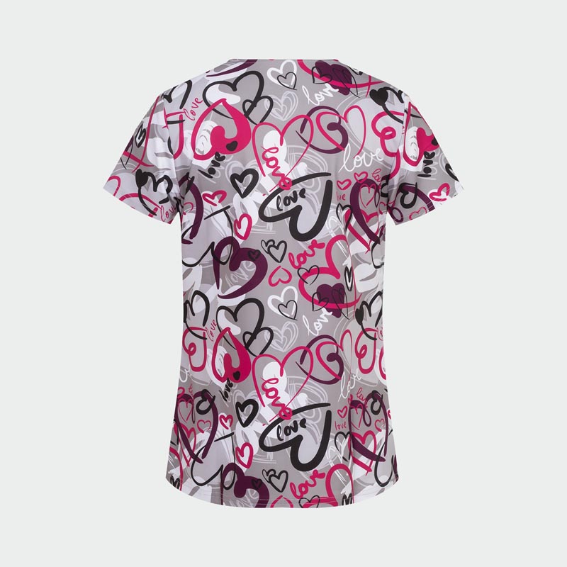 6008 сърца на сива основа 2