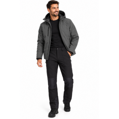 Зимно раб.яке SOFTSHELL с панталон мод.1671 10 1671 softshel vat.yake s p n sivo r.pad
